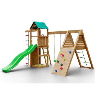 Parco Giochi in legno Autoclavato da giardino Woody Gym TGG Play