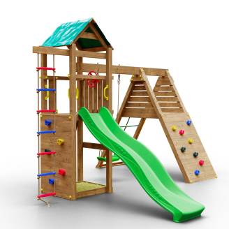 Parco Giochi in legno Autoclavato da giardino Woody Gym TGG Play