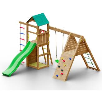 Parco Giochi in legno Autoclavato da giardino Woody Gym TGG Play