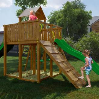 Parco giochi in legno Autoclavato Woody Tree House TGG Play