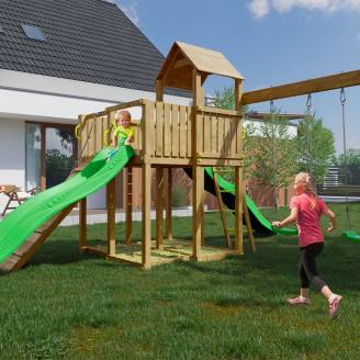 Parco giochi in legno Autoclavato Woody Tree House TGG Play