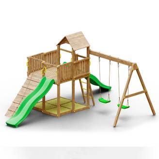 Parco giochi in legno Autoclavato Woody Tree House TGG Play