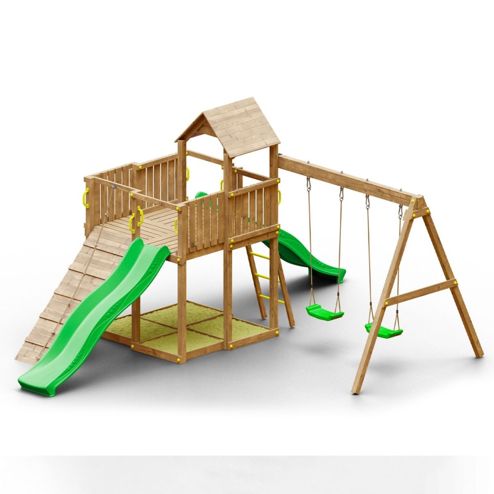 Parco giochi in legno Autoclavato Woody Tree House TGG Play