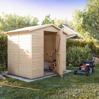 Casetta in legno da giardino Lady 2x2 cm personalizzabile spessore 19mm