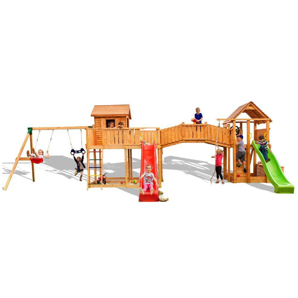 Maxi set in legno Fungoo SMILE FARM parco giochi da giardino