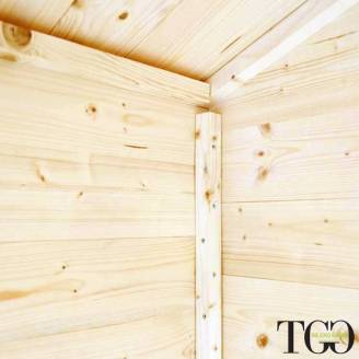 Casetta in Legno Debora 2x2 con porta singola finestrata