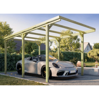 Pergola in legno 3x5 CarPort riparo auto e ombreggiante