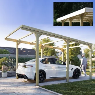 Copertura PVC per Pergola 3x5 Carport colore Bianco